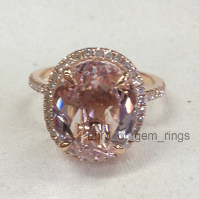 Reserved for stephen_400, Oval Morganite Engagement Diamond Wedding Ring Engraving - Lord of Gem Rings