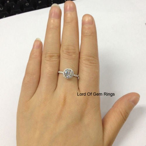 Reserved for theo1krie Custom Gold Semi mount Ring Pave Diamond accent 14K Rose Gold - Lord of Gem Rings