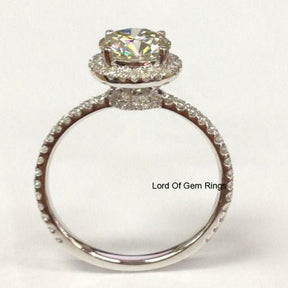 Reserved for theo1krie Custom Gold Semi mount Ring Pave Diamond accent 14K Rose Gold - Lord of Gem Rings