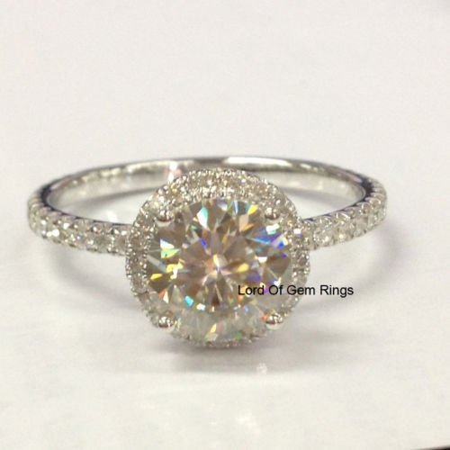 Reserved for theo1krie Custom Gold Semi mount Ring Pave Diamond accent 14K Rose Gold - Lord of Gem Rings