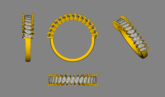 Reserved for thinkability, Marquise Pink Sapphire Wedding Band Half Eternity Anniversary Ring 14K White Gold 2x4mm