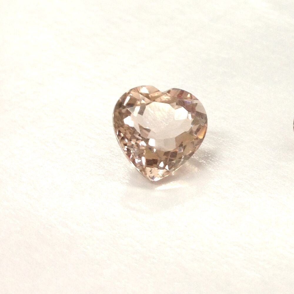 Reserved for Tia, Custom Heart Morganite Engagement Diamond Ring set 14K Yellow Gold - Lord of Gem Rings