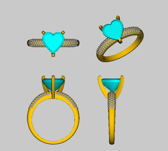 Reserved for Tonia Heart Morganite RIng Pave Diamond  9mm