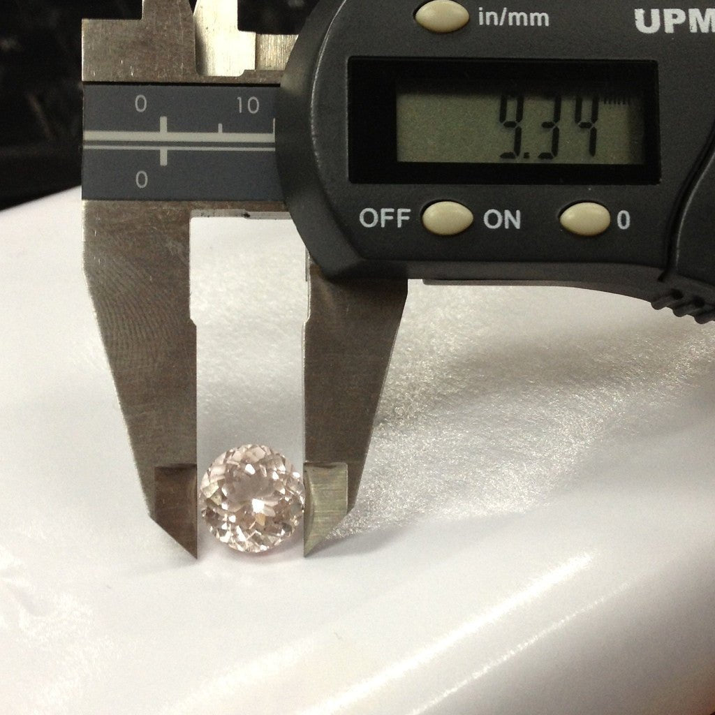 Reserved for Tonya,Custom Round Morganite Diamonds Wedding Set 14K Rose Gold - Lord of Gem Rings