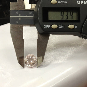Reserved for Tonya,Custom Round Morganite Diamonds Wedding Set 14K Rose Gold - Lord of Gem Rings