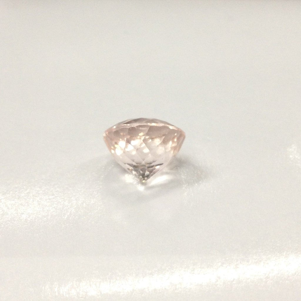 Reserved for Tonya,Custom Round Morganite Diamonds Wedding Set 14K Rose Gold - Lord of Gem Rings