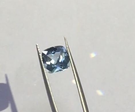 Reserved for Vicky(payments) - 2ct Cushion Aquamarine and Diamond Engagement Ring in Platinum - Lord of Gem Rings