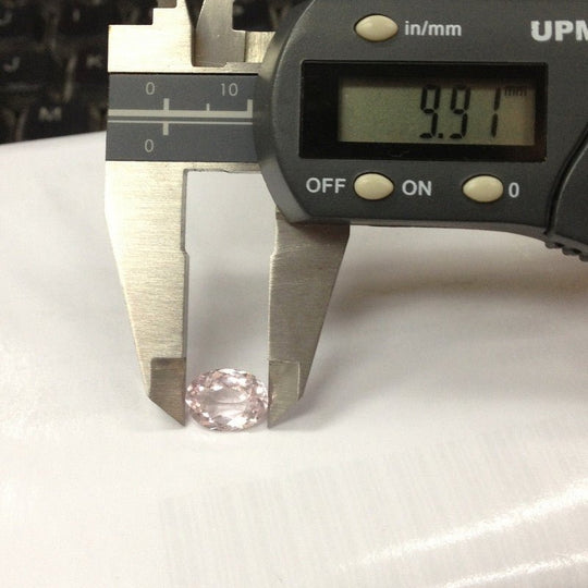 Reserved for Wendalin Oval  Pink Morganite Engagement Ring Pave Diamond Wedding 14K Rose Gold