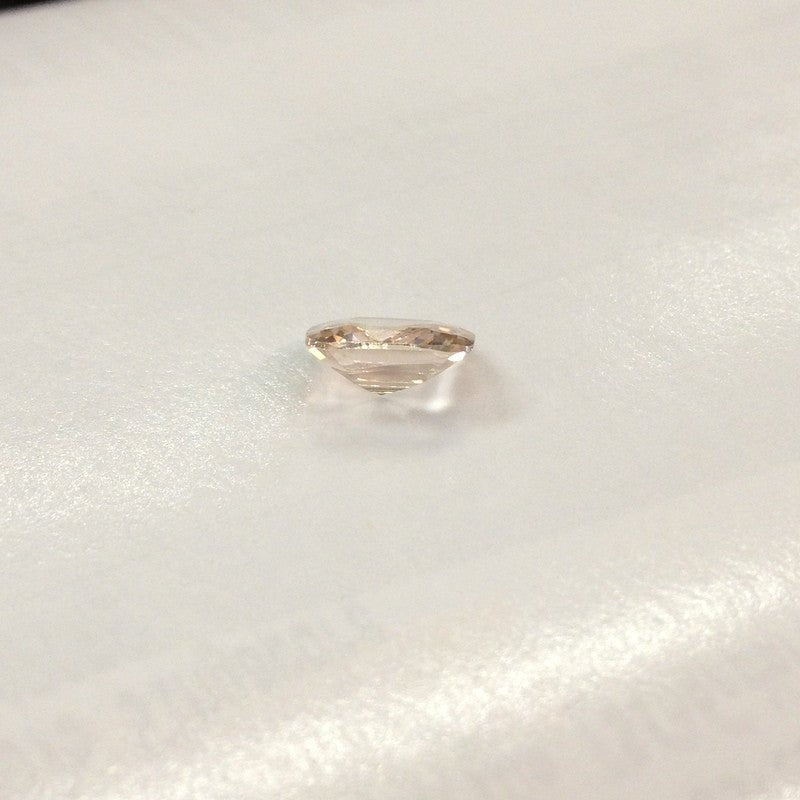 Reserved forKaren, Custom Made Cushion Peach Morganite and Matching Band, Stone SKU:cu34.9-8.475.05 - Lord of Gem Rings