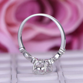 Reserved fornAAA Oval Semi Mount Ring Diamond Art Deco Shank 14K Gold 6x8mm - Lord of Gem Rings