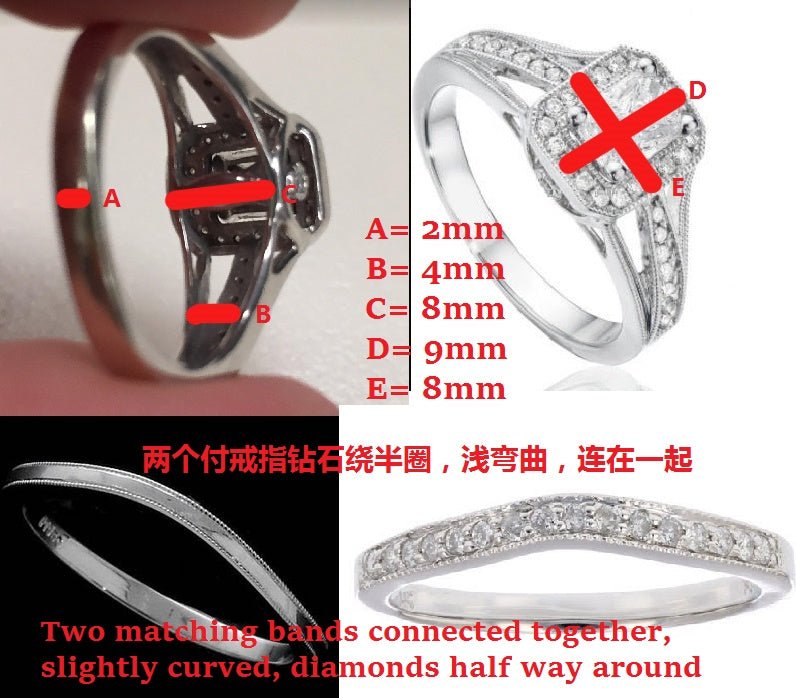 Ring measurments required for custom-making Matching Wedding Bands - Lord of Gem Rings