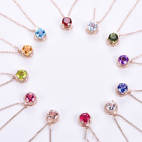Twelve Zodiac Gemstone Pendant