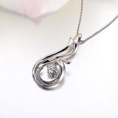 Unique Phoenix Design Diamond Pendant Necklace in 18K Gold - Lord of Gem Rings