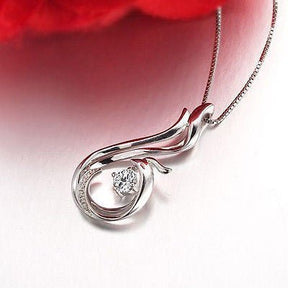 Unique Phoenix Design Diamond Pendant Necklace in 18K Gold - Lord of Gem Rings