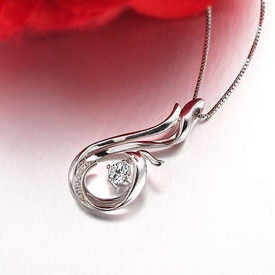 Unique Phoenix Design Diamond Pendant Necklace in 18K Gold - Lord of Gem Rings