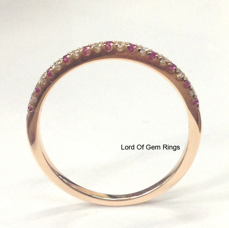Reserved for adarakjian32048,Custom Made Ruby&Damond Wedding Ring,Size 10 - Lord of Gem Rings - 3