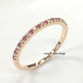 Reserved for adarakjian32048,Custom Made Ruby&Damond Wedding Ring,Size 10 - Lord of Gem Rings - 1