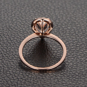 Reserved for  dkrepz2010, Custom Moissanite Engagement Semi Mont Ring for Pear - Lord of Gem Rings - 4