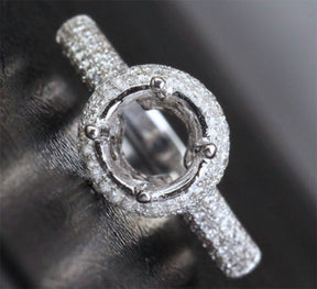 Reserved for cmwsmw, Custom made Semi Mount for 0.7ct Round Diamond - Lord of Gem Rings - 1