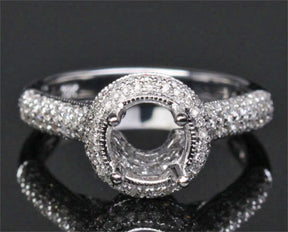 Reserved for cmwsmw, Custom made Semi Mount for 0.7ct Round Diamond - Lord of Gem Rings - 2