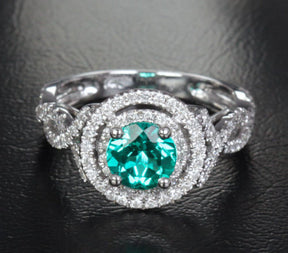 Reserved for missdeeree, 1st payment, Custom Cushion Morganite Diamond Engagement Ring 14K White Gold - Lord of Gem Rings - 4