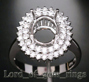 Reserved for donid46, Custom Semi Mount Ring for Oval - Lord of Gem Rings - 2
