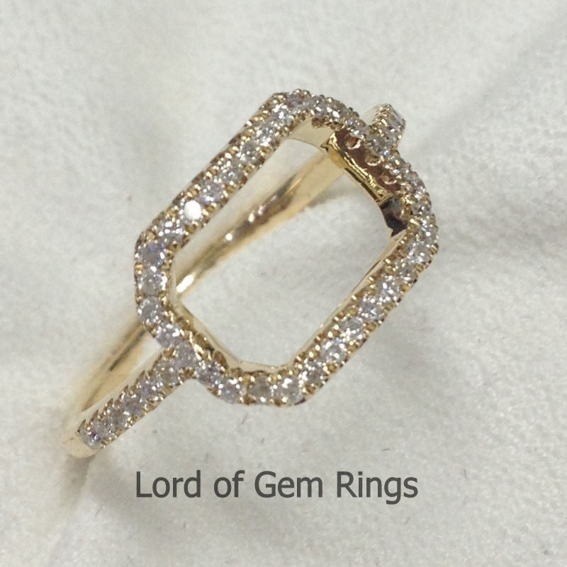 Unique Diamond Wedding Band in 14K Yellow Gold, Anniversary Ring-.25ct - Lord of Gem Rings - 2