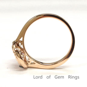 Reserved for Sarah Roud London Blue Topaz Ring 10K Rose Gold Bezel - Lord of Gem Rings - 3