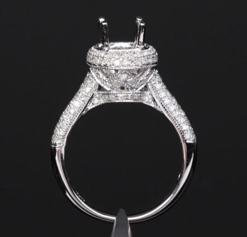 Reserved for cmwsmw, Custom made Semi Mount for 0.7ct Round Diamond - Lord of Gem Rings - 4