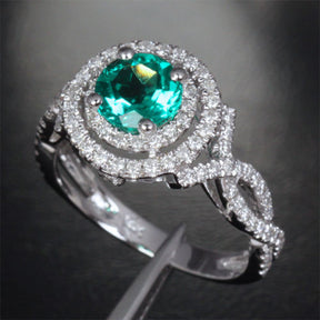 Reserved for mollytess18, Custom Emerald Ring with Engraving - Lord of Gem Rings - 4