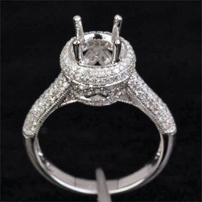 Reserved for cmwsmw, Custom made Semi Mount for 0.7ct Round Diamond - Lord of Gem Rings - 6