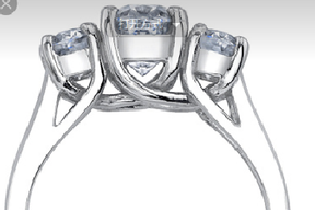 Reserved for ashley Emerald Cut Morganite  Engagement trellis Ring Bridal set 14K Rose Gold - Lord of Gem Rings - 3