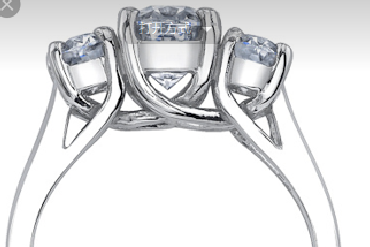 Reserved for ashley Emerald Cut Morganite  Engagement trellis Ring Bridal set 14K Rose Gold - Lord of Gem Rings - 3