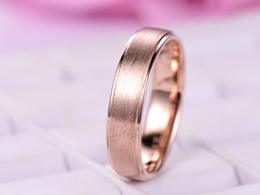 Reserved for Andile 2nd payment, Custom Men's Wedding Ring 14K Rose Gold
