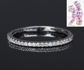 Reserved for carolyn Pave VS Diamond Wedding Ring 10K White Gold - Lord of Gem Rings - 1