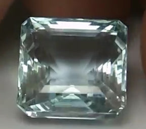 Reserved for Sandra, Diamond Engagement Semi Mount 14K White  Gold Setting Emerald 16mm - Lord of Gem Rings - 1