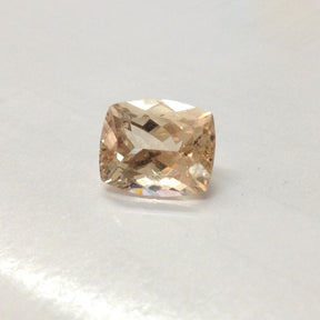 Reserved for Jennifer, Cushion Morganite Engagement Ring Pave Diamond 14K White Gold - Lord of Gem Rings - 2