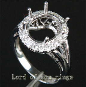 Reserved for masherita,Custom Made Engagement RIng Semi Mount for Oval stone - Lord of Gem Rings - 3