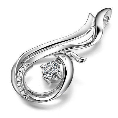 Unique Phoenix Design Diamond Pendant Necklace in 9K/18K Rose Gold White Gold - Lord of Gem Rings - 4