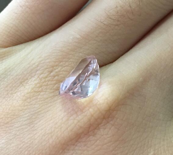 Reserved for JY Morganite Engagement Ring for oval 18K Rose Gold 10x12mm