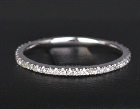 Reserved for maria5453 Pave Diamond Wedding Band Eternity Anniversary Ring 18k White Gold - Lord of Gem Rings - 2