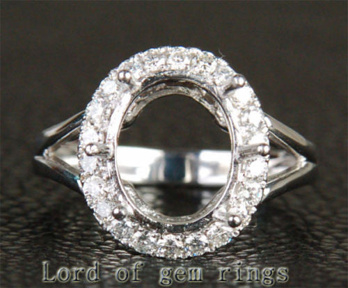 Reserved for masherita,Custom Made Engagement RIng Semi Mount for Oval stone - Lord of Gem Rings - 1