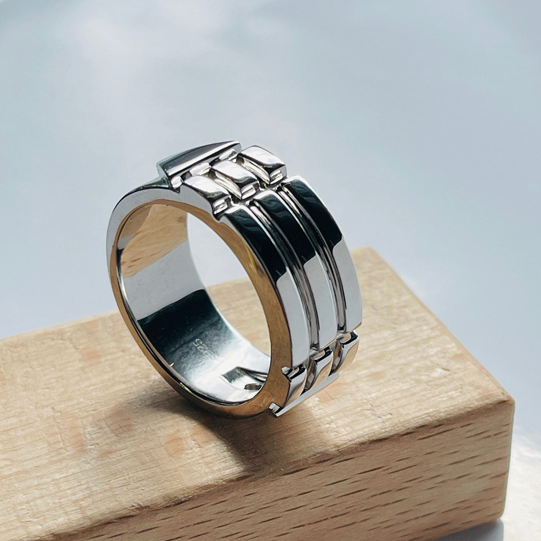 Atlantis Rings Egyptian Ring Protection Ring Healing Rings-9mm Silver
