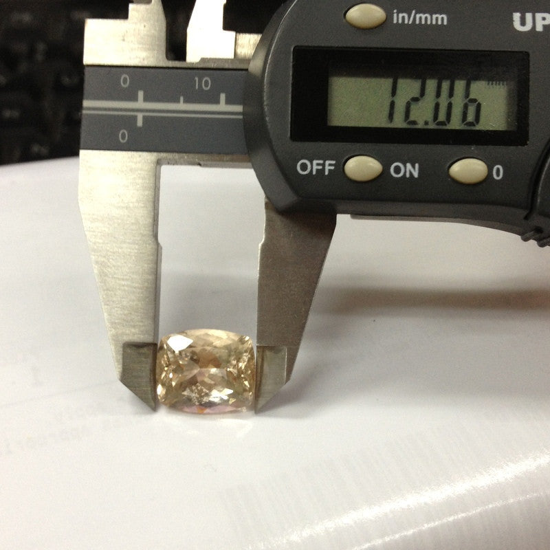 Reserved for keivatrack,Custom Cushion Moganite Diamond Engagement Ring 14K Wite Gold - Lord of Gem Rings - 3