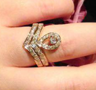 Reserved for  Cherryl Custom diamond engagement Semi Mount ring for Pear - Lord of Gem Rings - 2