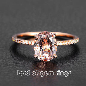Reserved for Rachel, shipping, matching diamond for Oval Morganite ring - Lord of Gem Rings - 1