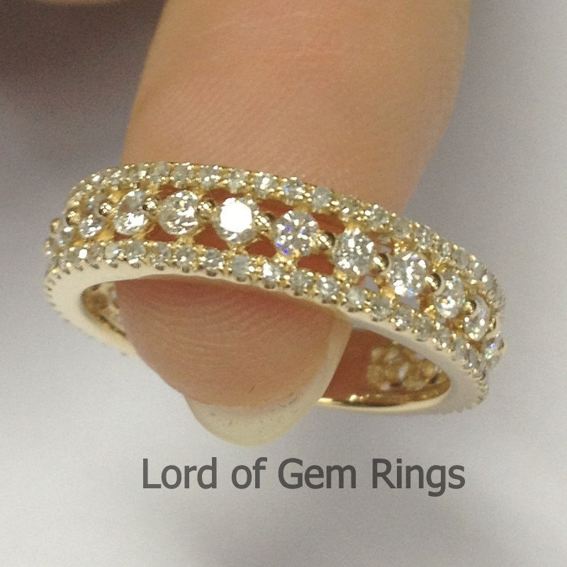 Reserved for ehit5248 Brilliant Diamond Wedding Band Eternity Ring 18k Yellow Gold - Lord of Gem Rings - 5