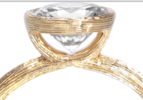 Reserved for Stephanie  14K White Gold Semi Mount Ring Bezel Brushed Finish - Lord of Gem Rings - 2